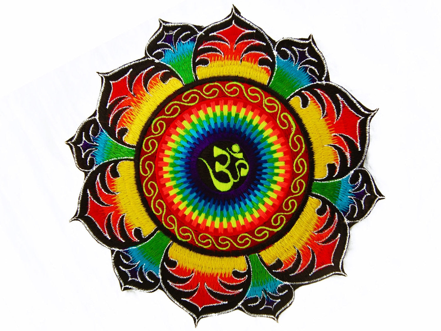 AUM Rainbow Mandala Patch