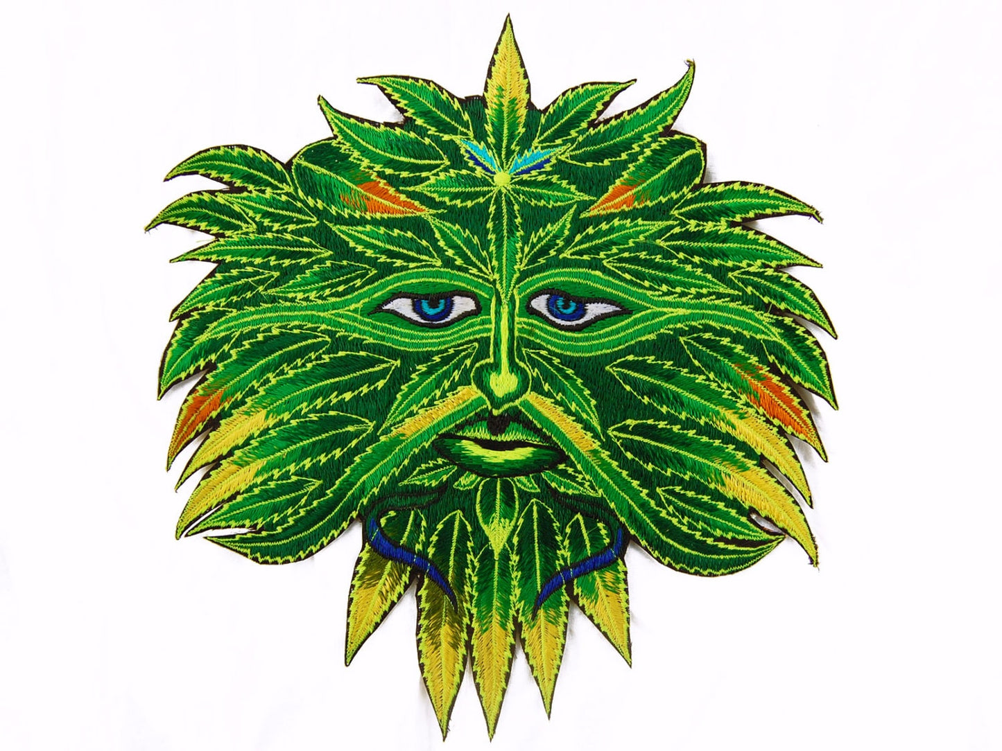 Weed Face Patch Marihuana Leaves