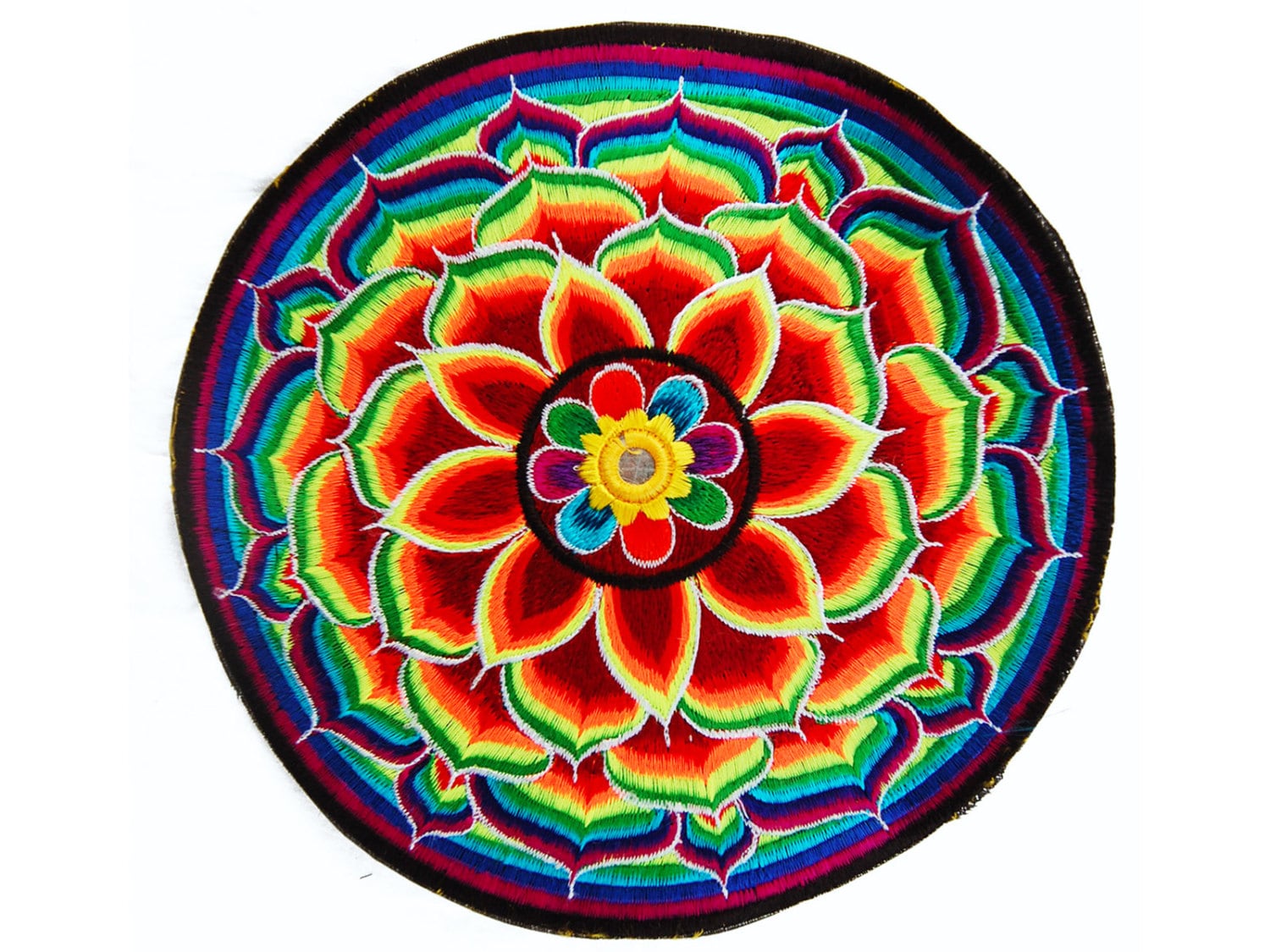 Lotus Flower Power Mandala Patch