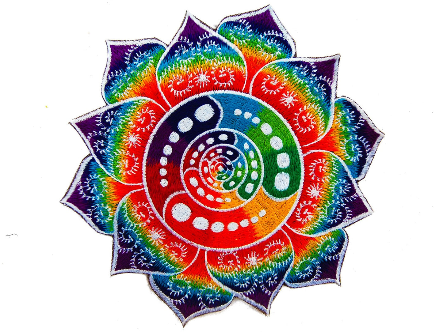Attributes crop circle rainbow fractal art patch