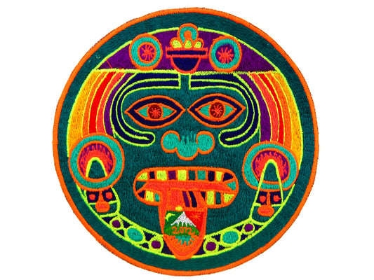 Hofmann 2012 LSD Maya Calender Patch with variations indigene psychedelic art
