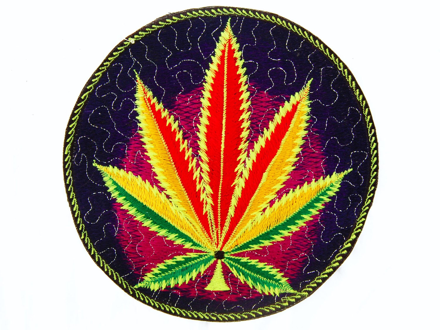Rasta Weed Leave Patch