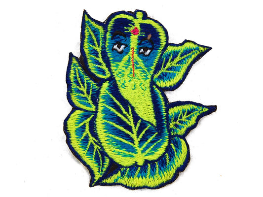 blue ganesha patch small size