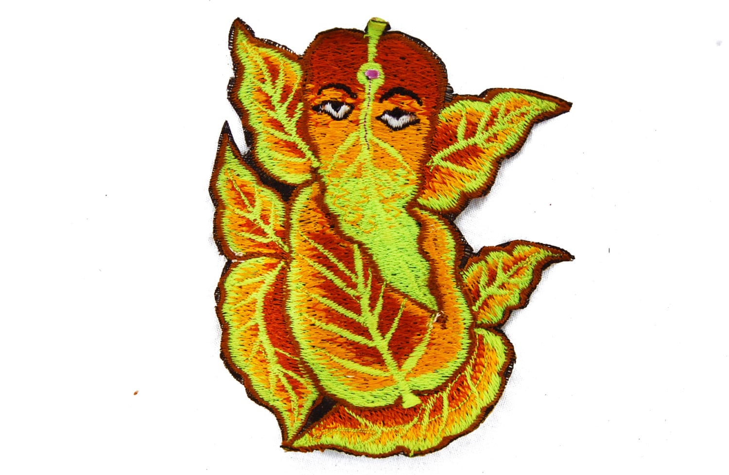 yellow ganesha patch small size