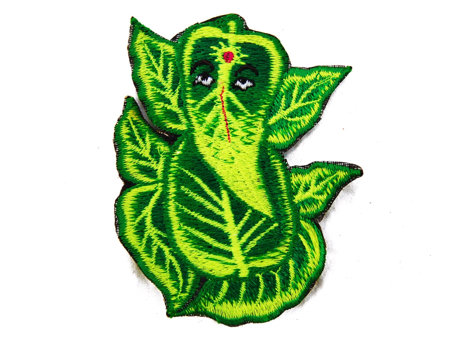 green ganesha patch small size