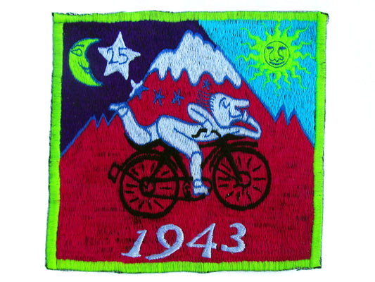 Pink Bicycle Day Albert Hofmann 1943 LSD Medium Patch Psychedelic Trip Hippie Drug Timothy Leary Psychotherapy Divine Healing Medicine
