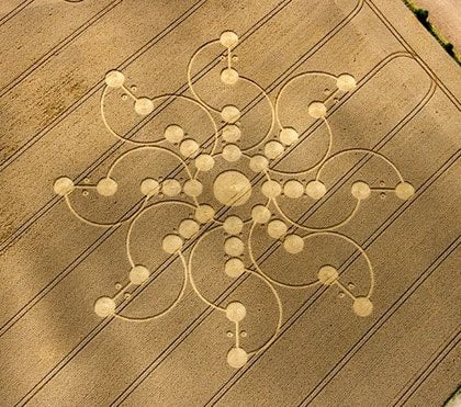 tidcombe crop circle yantra mandala blue ufo mystery