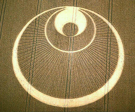 The Alien Angel crop circle T-Shirt rainbow mandala blacklight handmade embroidery no print goa t-shirt