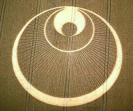 The Alien Angel crop circle T-Shirt rainbow mandala blacklight handmade embroidery no print goa t-shirt
