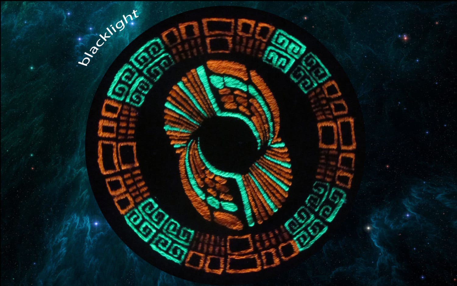 timewarp crop circle patch wormhole blacklight space time maya