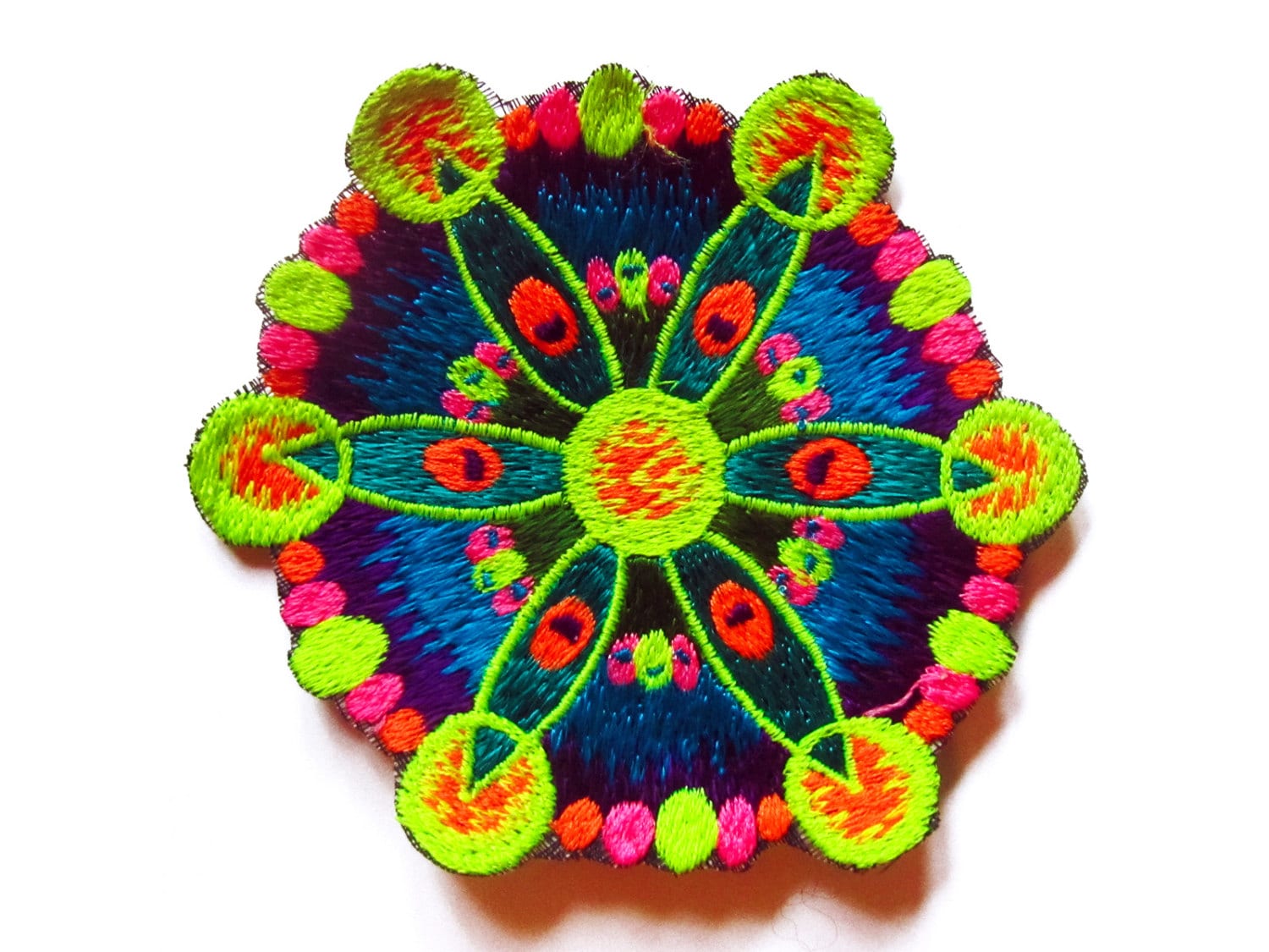 windmill crop circle small patch blacklight active flower of life pink