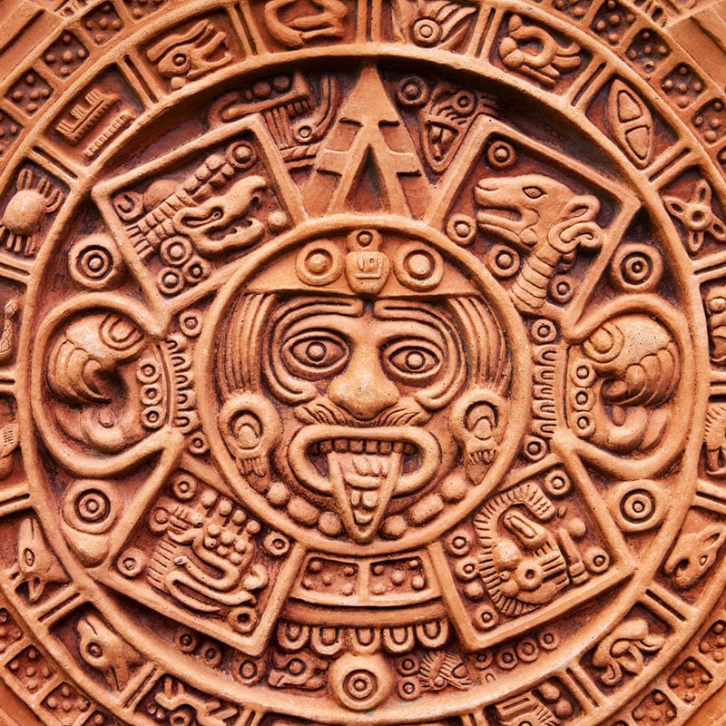 Maya Hofmann 2012 T-Shirt - zic zac ancient LSD calendar blacklight handmade embroidery no print goa t-shirt