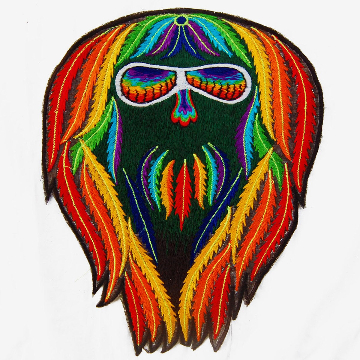 Rainbow Rasta T-Shirt weed cannabis marihuana psychedelic no print goa tshirt marihuana spirit goa trance shirt