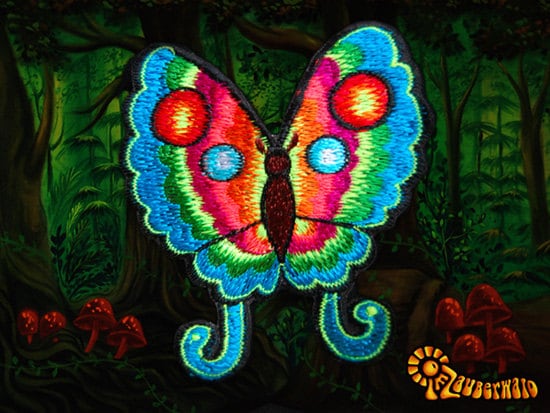 colourful butterfly patch small size beautiful