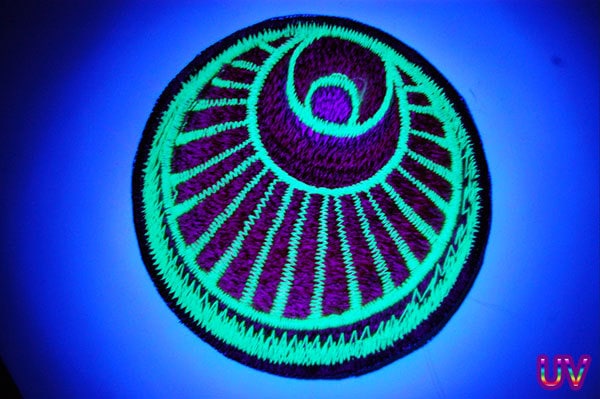 the angel crop circle patch - alien art - blacklight - protection symbol