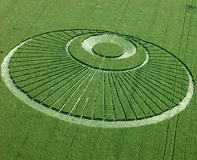 the angel crop circle patch - alien art - blacklight - protection symbol