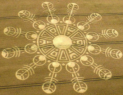 Maya Sun crop circle T-Shirt fractal flower of life blacklight handmade embroidery no print goa t-shirt