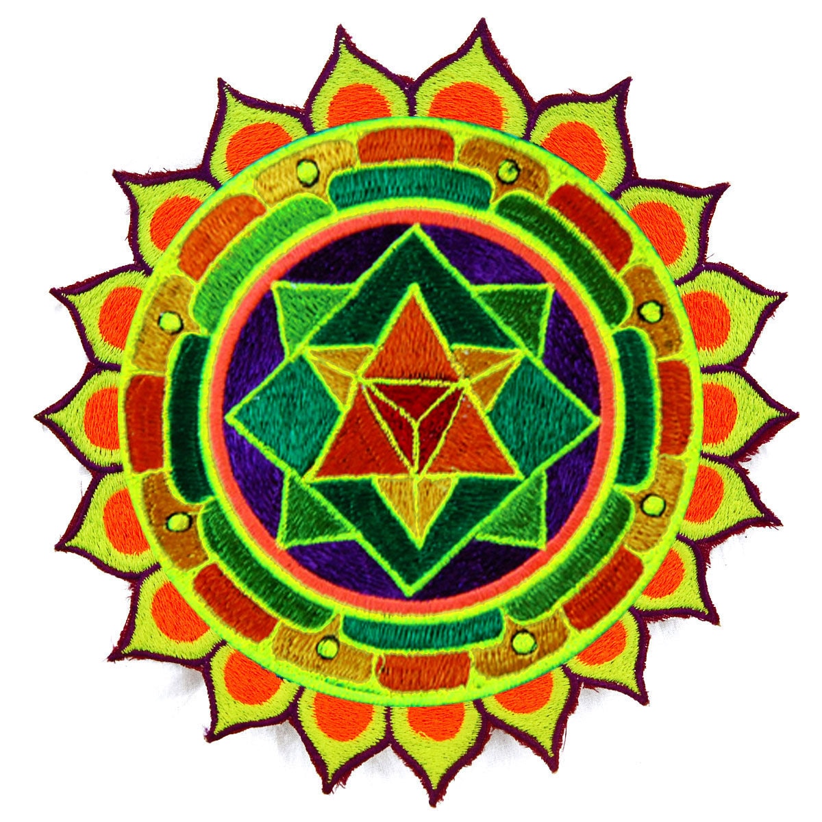Merkaba Mandala Patch Drunvalo Melchizedek flower of life energy field