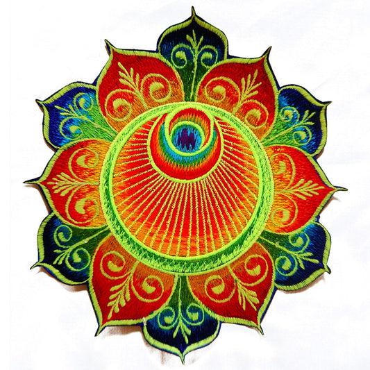 the angel flower mandala crop circle rainbow fractal ufo mystery