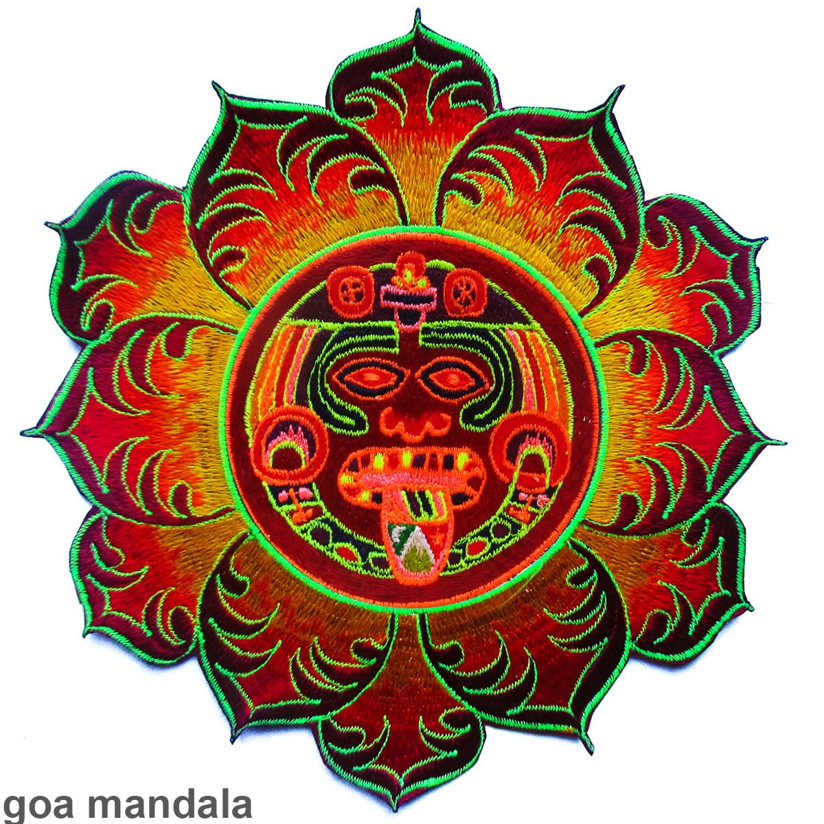 Hofmann 2012 mandala patch LSD red Maya  cult design