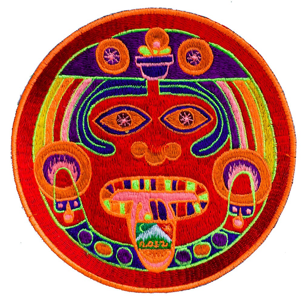 Hofmann 2012 LSD red Maya patch cult design with variations