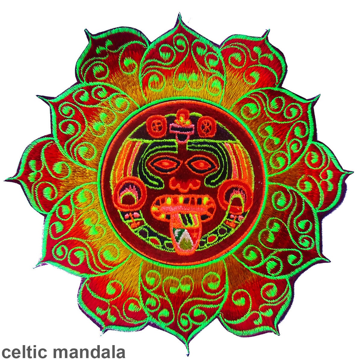 Hofmann 2012 mandala patch LSD red Maya  cult design