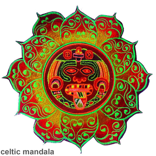 Hofmann 2012 mandala patch LSD red Maya  cult design