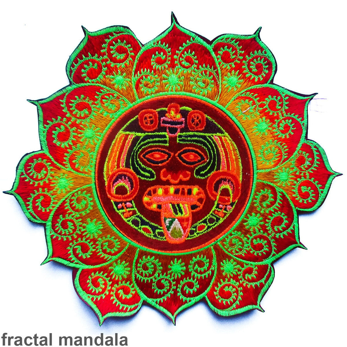 Hofmann 2012 mandala patch LSD red Maya  cult design
