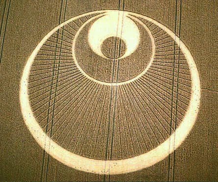 Alien Angel crop circle rainbow fractal ufo mystery protection spirit