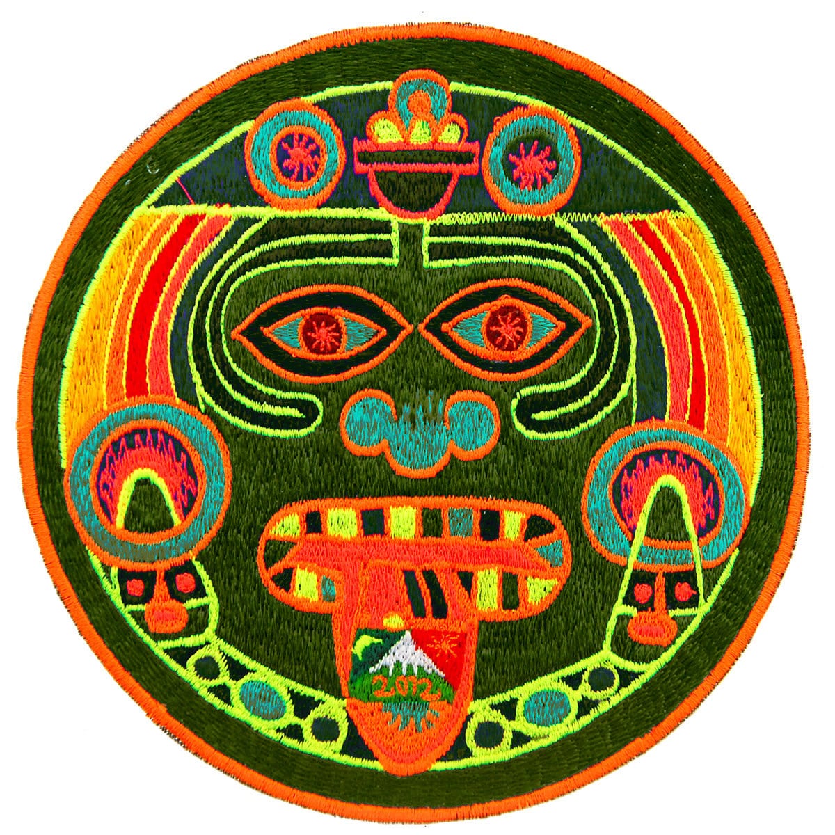 Hofmann 2012 LSD Maya Calender Patch with variations indigene psychedelic art