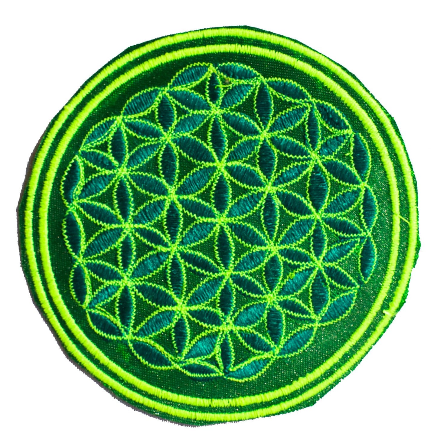 pink flower of life patch small size with variations