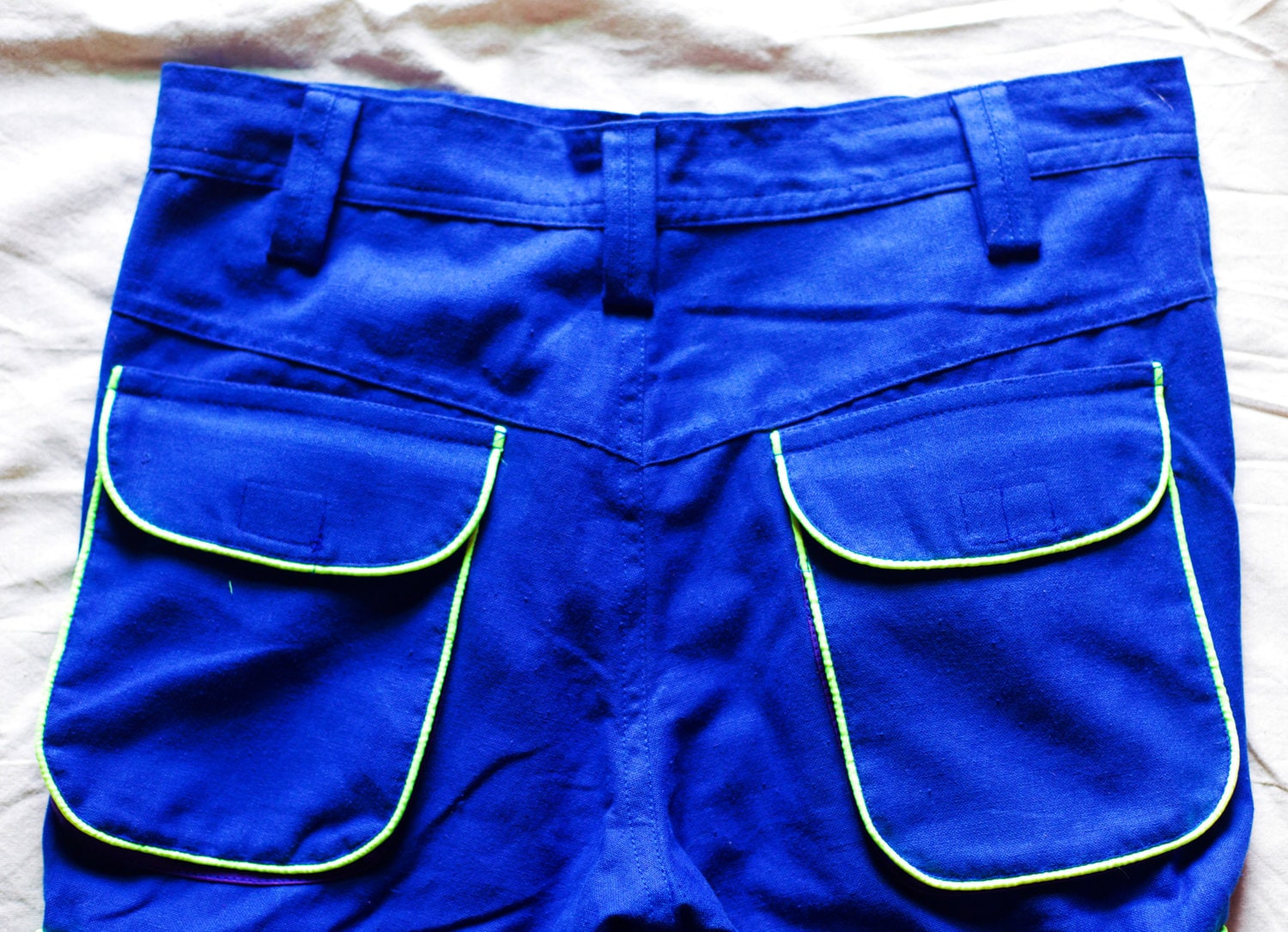 Design your psy pant - 8 pockets, 4 with hock&loop, 2 with zip lock - any colour and size blacklight active lines flower of life clamdiggers