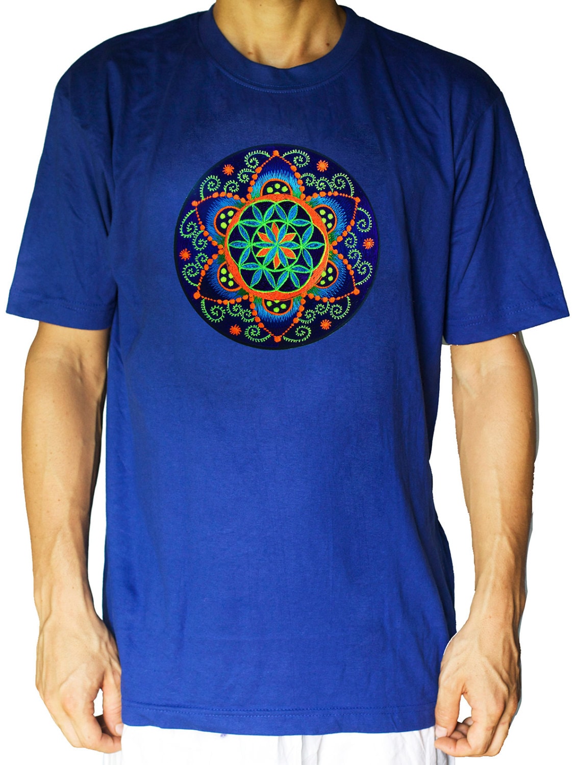 fractal Seed of Life shirt crop circle - sacred geometry flower of life drunvalo melchizedek handmade - choose any colour and size