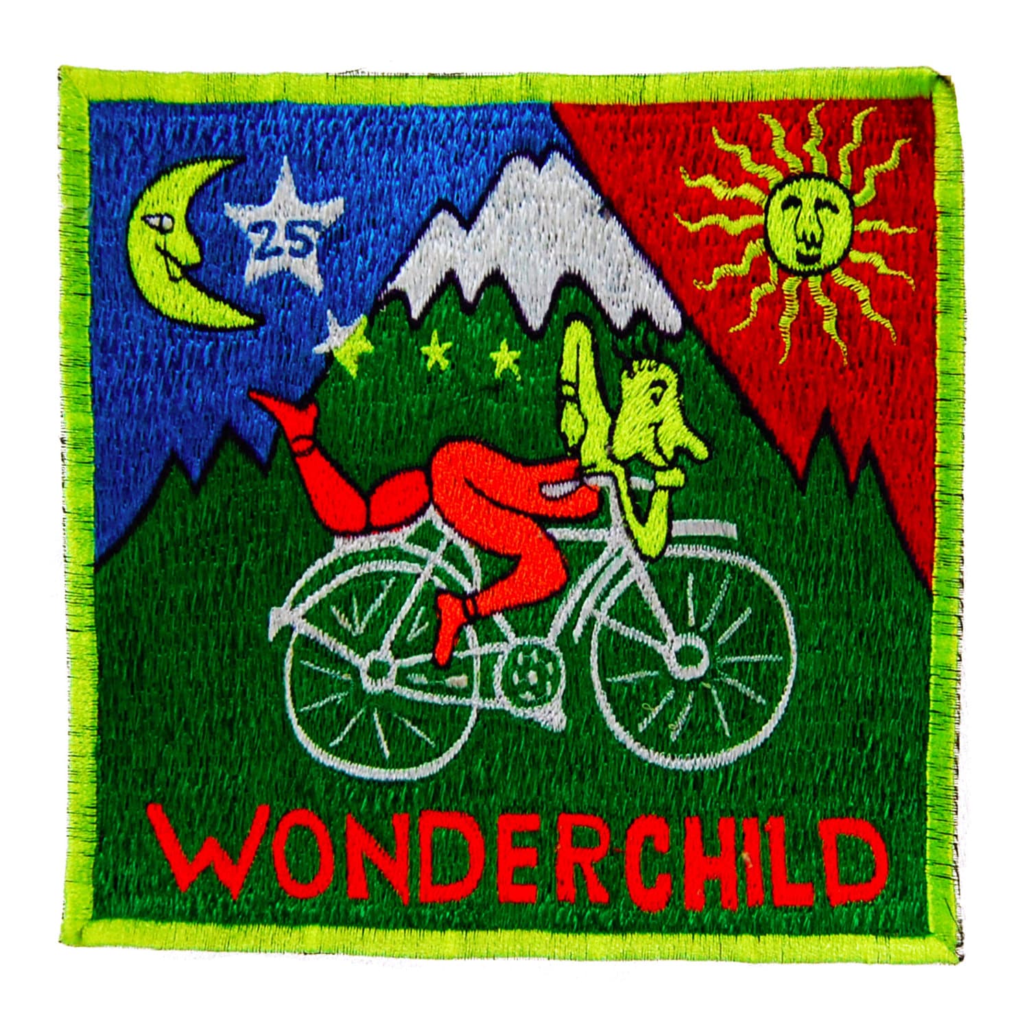 Beltbag Hofmann wonderchild - 7 pockets strong ziplocks size adjustable with hook & loop and clip - blacklight active acid lsd bicycle day