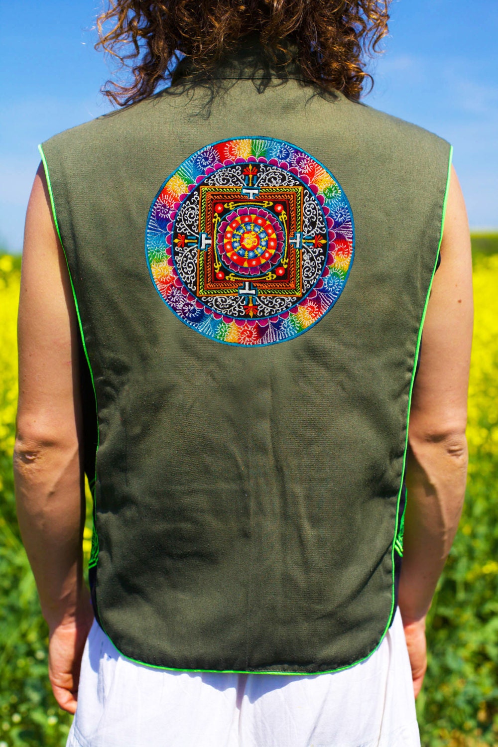 aum tankar - Design your jacket in any colours -handmade in your size blacklight active 1 zip lock inside pocket