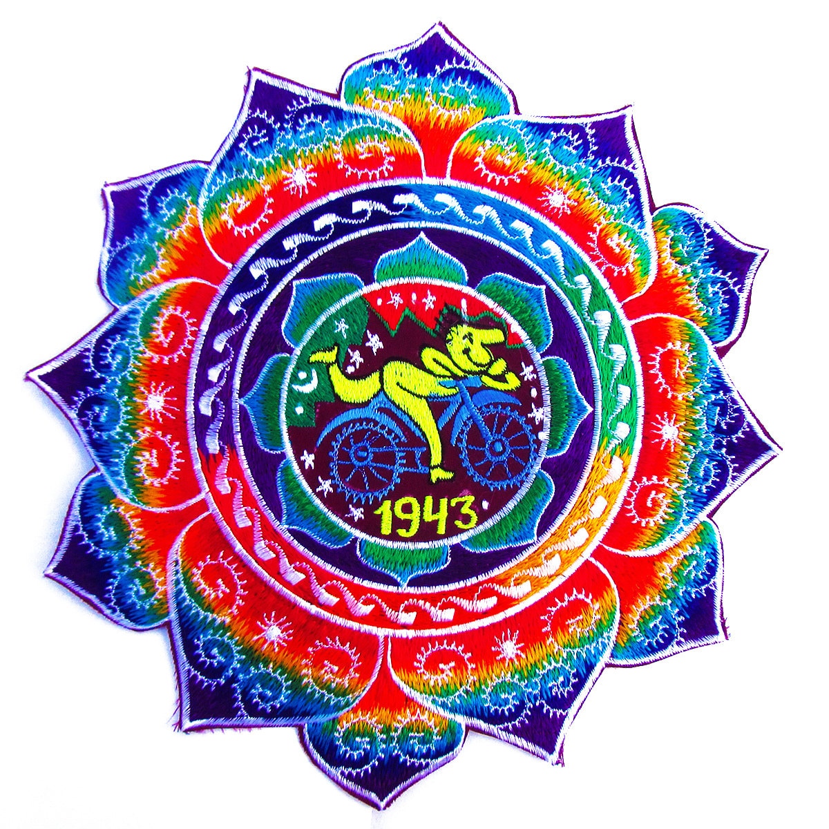 hofmann mandala - Design your jacket in any colours -handmade in your size blacklight active 1 zip lock inside pocket