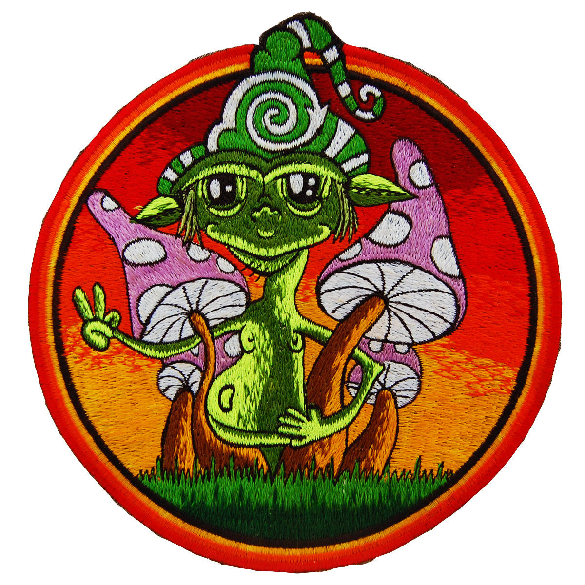 mushroom friend - Design your jacket in any colours -handmade in your size blacklight active 1 zip lock inside pocket