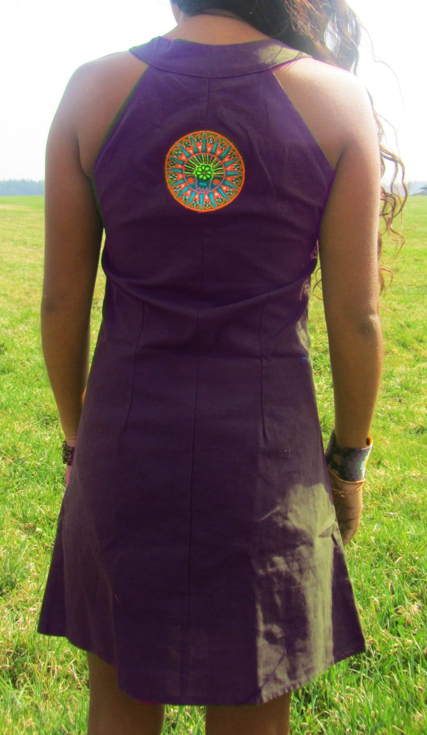 ayahuasca dress shipibo dmt vision pattern psychedelic handmade no print goa blacklight active amazonas