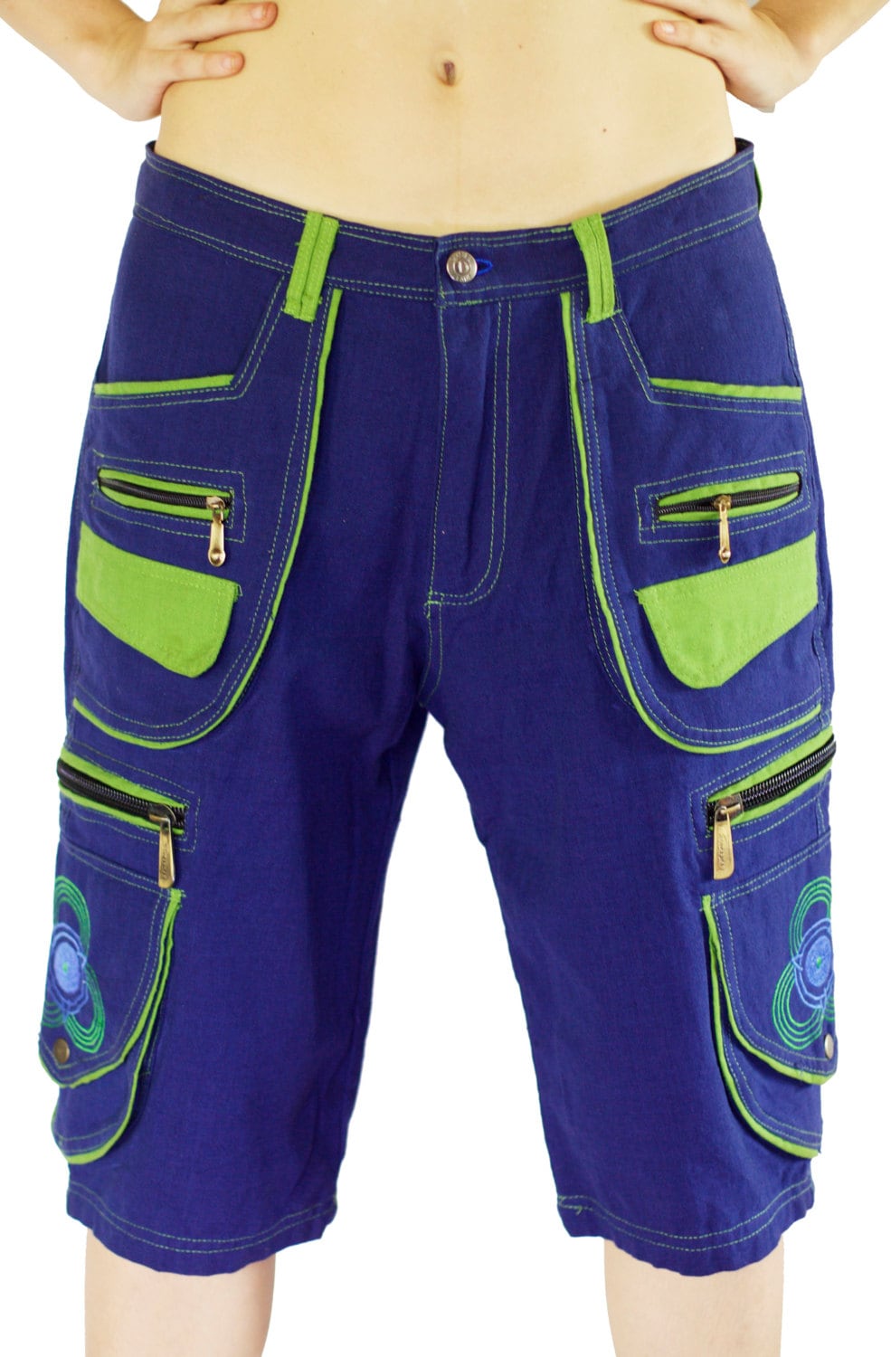 Goa Hippie Pant any size clamdiggers 8 pockets made after order also customizable